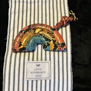 - Brand new Anya Hindmarch key chain snake skin !